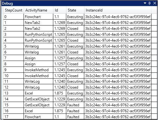 debug 1
