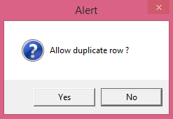 Duplicate row 